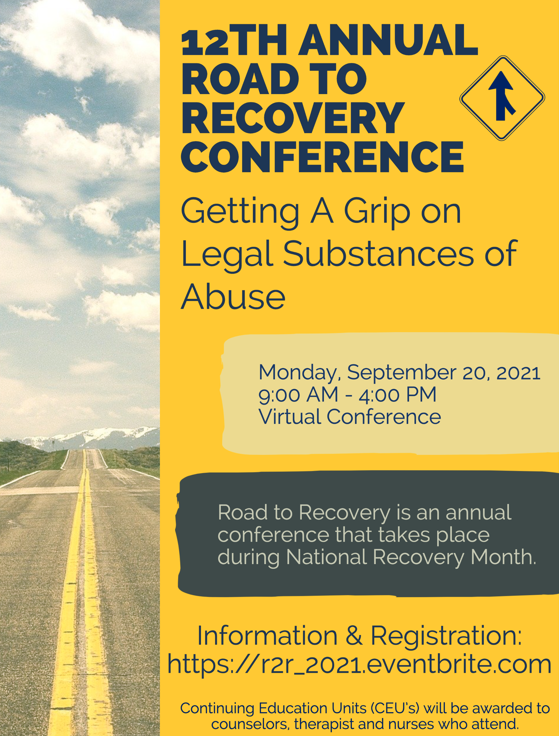 12th Annual Road To Recover Conference Flyer